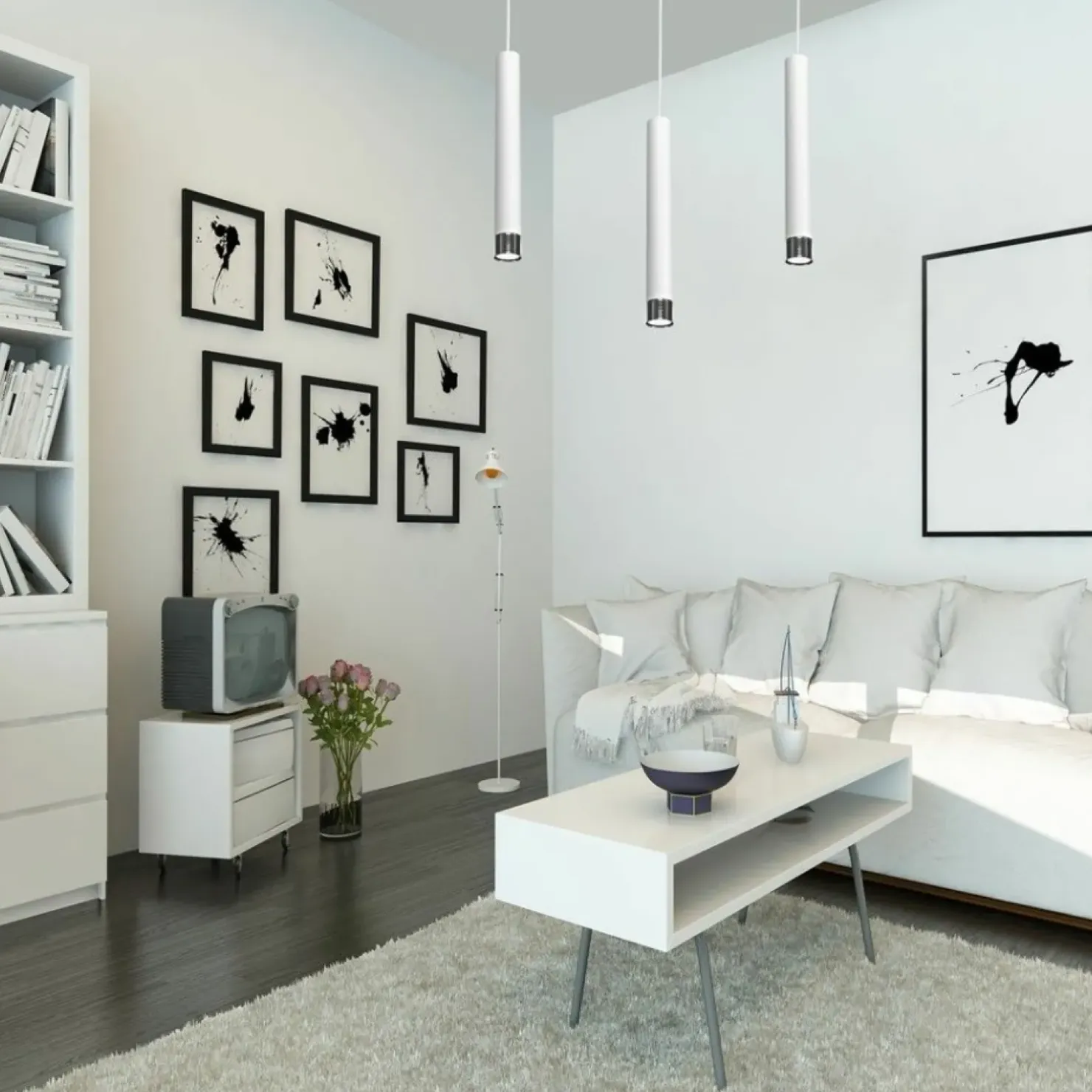 Clearance Sklep Kaja Lampa wisząca na 3 żarówki, regulowana wysokość MLP6228 z serii DANI | Kaja Oświ