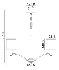 Cheap Sklep Kaja Lampa wisząca na łańcuchu FE-PROSPECT-PARK5 z serii PROSPECT PARK