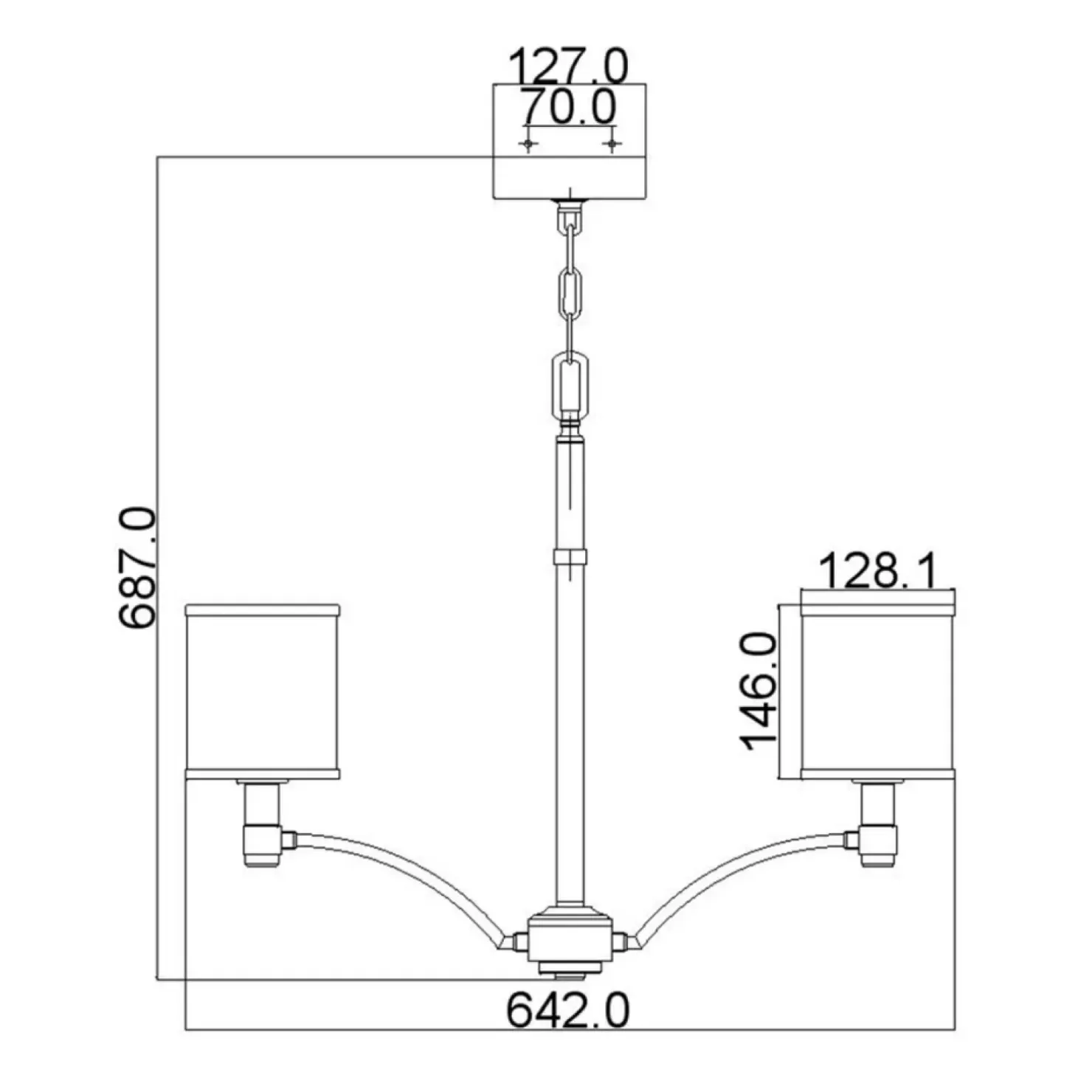 Cheap Sklep Kaja Lampa wisząca na łańcuchu FE-PROSPECT-PARK5 z serii PROSPECT PARK