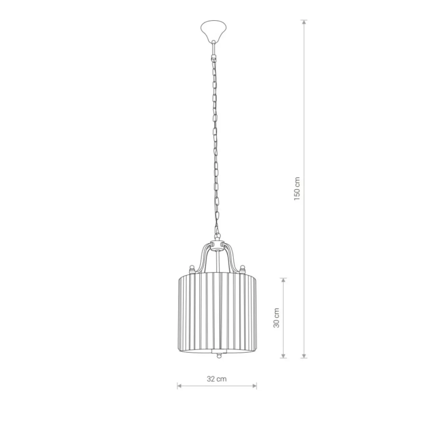 Lampa wisząca, na łańcuszku, na cztery żarówki 8152 | Kaja Oświetlenie*Sklep Kaja Sale