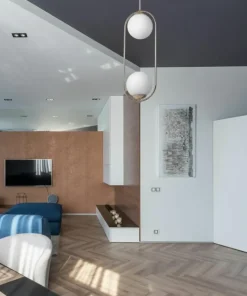 Lampa wisząca na dwie żarówki, złoty kolor K-5392 z serii RITUS*Sklep Kaja Outlet