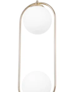 Lampa wisząca na dwie żarówki, złoty kolor K-5392 z serii RITUS*Sklep Kaja Outlet