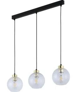 Store Sklep Kaja Lampa wisząca na listwie, klosze imitujące kryształ TK 4587 DEVON