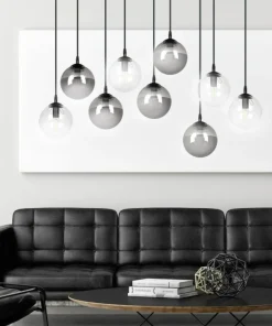 Discount Sklep Kaja Lampa wisząca na listwie z 9 kloszami 714/9M2 | Kaja Oświetlenie
