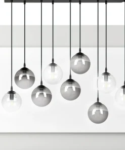 Discount Sklep Kaja Lampa wisząca na listwie z 9 kloszami 714/9M2 | Kaja Oświetlenie