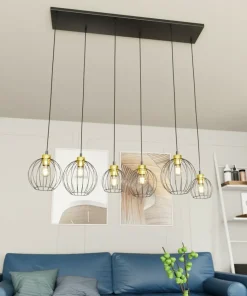 Flash Sale Sklep Kaja Lampa wisząca na podłużnej podstawie, 6xE27 1368/6 z serii NANDO