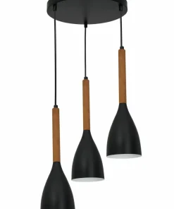 Store Sklep Kaja Lampa wisząca nad stół kuchenny, z drewnem LX 3177 z serii MUZA NEW