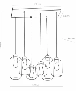 Best Sale Sklep Kaja Lampa wisząca nad stół w salonie TK 3176 MARCO BROWN | Kaja