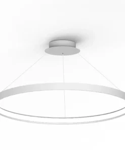 Best Sklep Kaja Lampa wisząca obręcz do salonu LA0716/1 - WH CIRCLE | Kaja