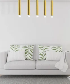 Shop Sklep Kaja Lampa wisząca, pięć tub, oświetlenie ledowe ML5715 z serii GOLDIE | Kaja Oświetl złoty