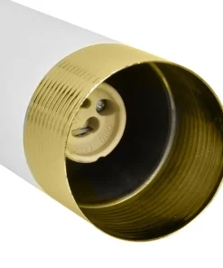 Shop Sklep Kaja Lampa wisząca, pojedyncza, biało-złota MLP6235 z serii DANI | Kaja Oświetlenie