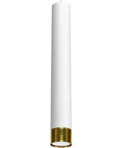 Shop Sklep Kaja Lampa wisząca, pojedyncza, biało-złota MLP6235 z serii DANI | Kaja Oświetlenie
