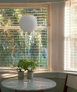 Sale Sklep Kaja Lampa wisząca, pojedyncza kula, w białym kolorze K-5312 z serii ELMO