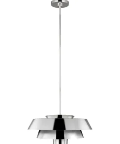 Shop Sklep Kaja Lampa wisząca, polerowany nikiel FE-BRISBIN-PN z serii BRISBIN polerowanynikiel