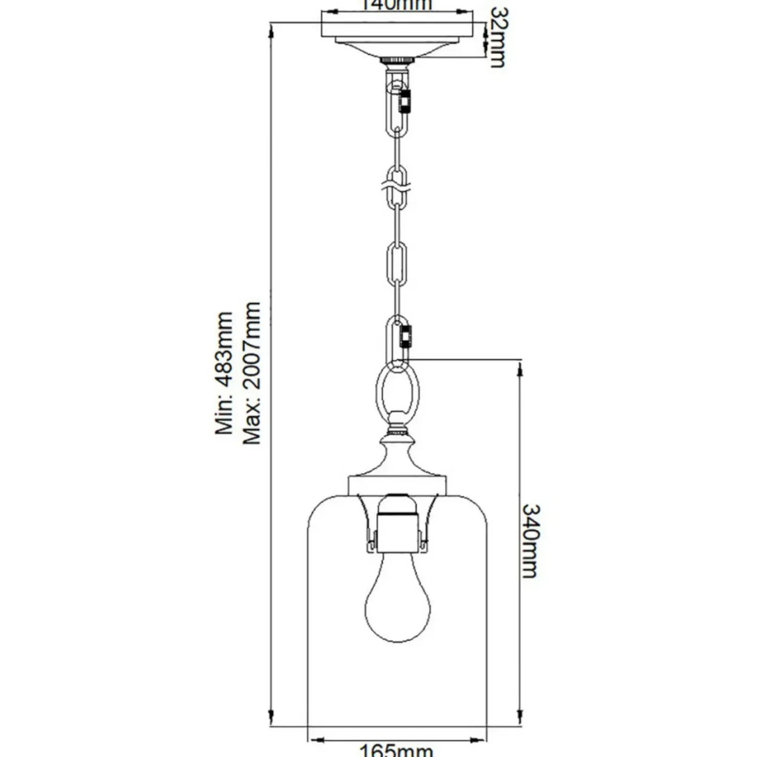 Lampa wisząca regulowana, mosiądz FE-HOUNSLOW-P-BB z serii HOUNSLOW*Sklep Kaja Best Sale