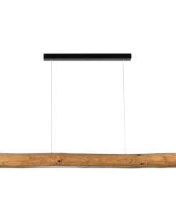 Fashion Sklep Kaja Lampa wisząca szeroka drewniana LED 115cm 69680104 LUCAS | Kaja