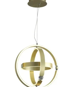 Store Sklep Kaja Lampa wisząca, trzy okręgi, zintegrowany LED ML6187 z serii SIRIUS | Kaja Oświet złoty