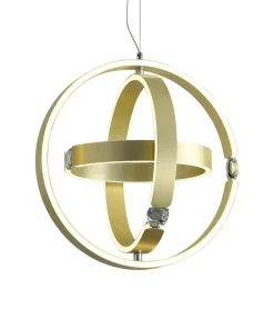Store Sklep Kaja Lampa wisząca, trzy okręgi, zintegrowany LED ML6187 z serii SIRIUS | Kaja Oświet złoty