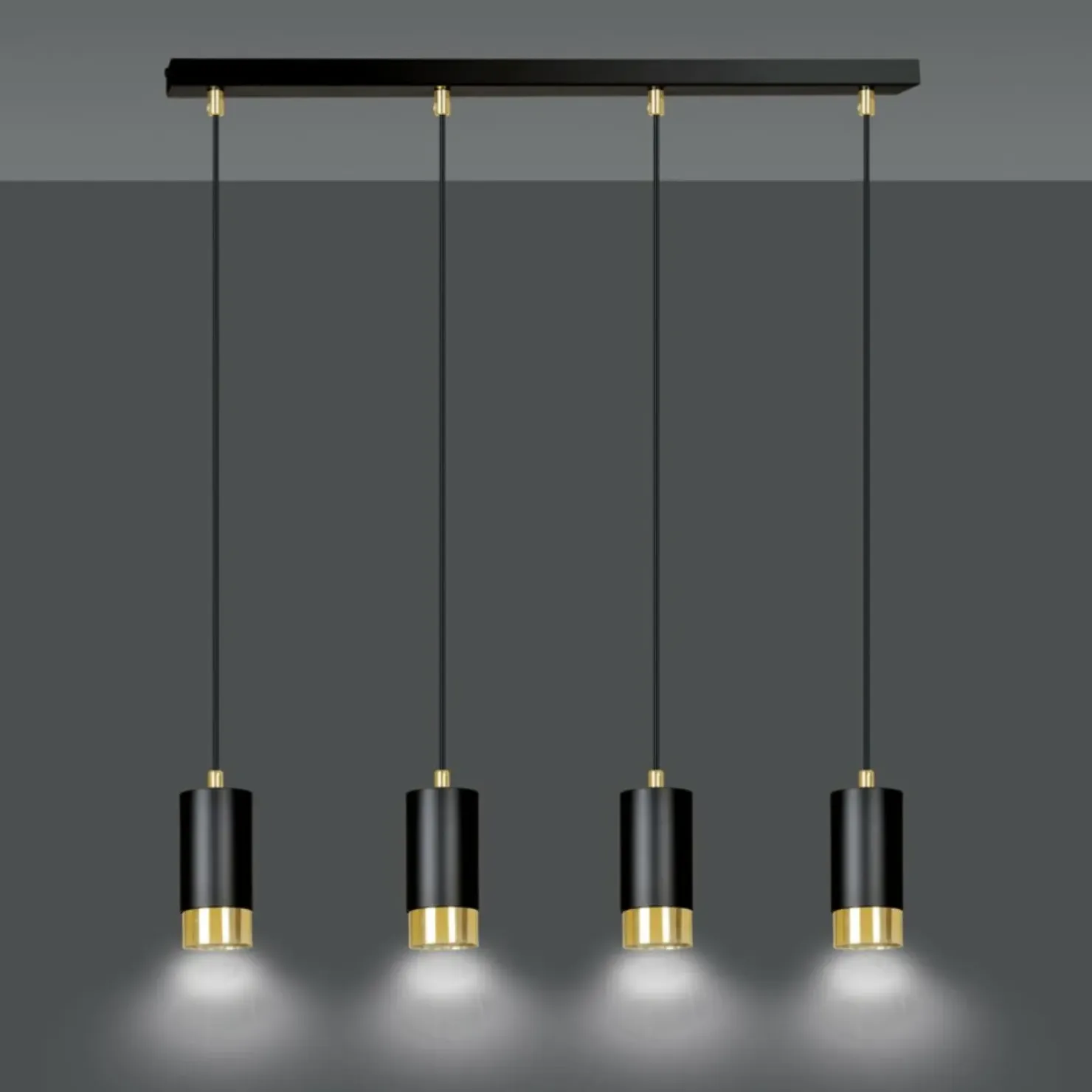 Flash Sale Sklep Kaja Lampa wisząca typu listwa z czterema spotami 817/4 | Kaja Oświetlenie