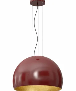 Online Sklep Kaja Lampa wisząca, w kolorze burgungowym i złotym LX 1689 z serii COMPO