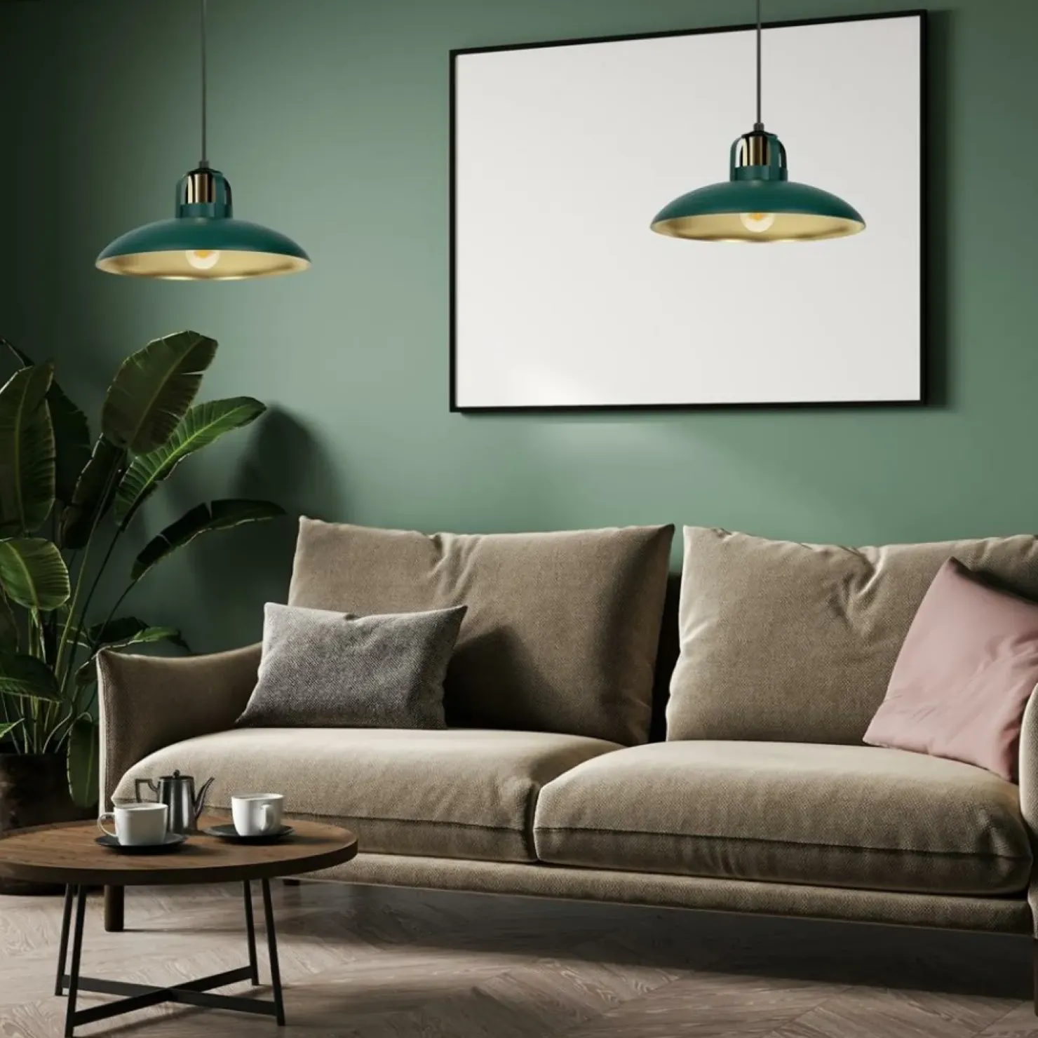 Best Sklep Kaja Lampa wisząca w kolorze eleganckiej zieleni MLP7709 z serii FELIX | Kaja Oświetl