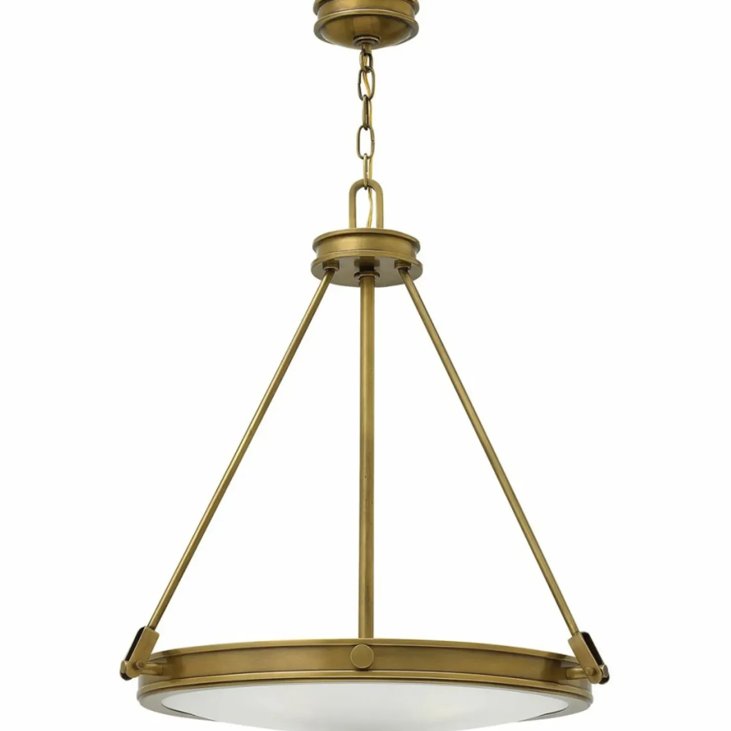 Lampa wisząca w kolorze starego mosiądzu HK-COLLIER-P z serii COLLIER*Sklep Kaja Cheap