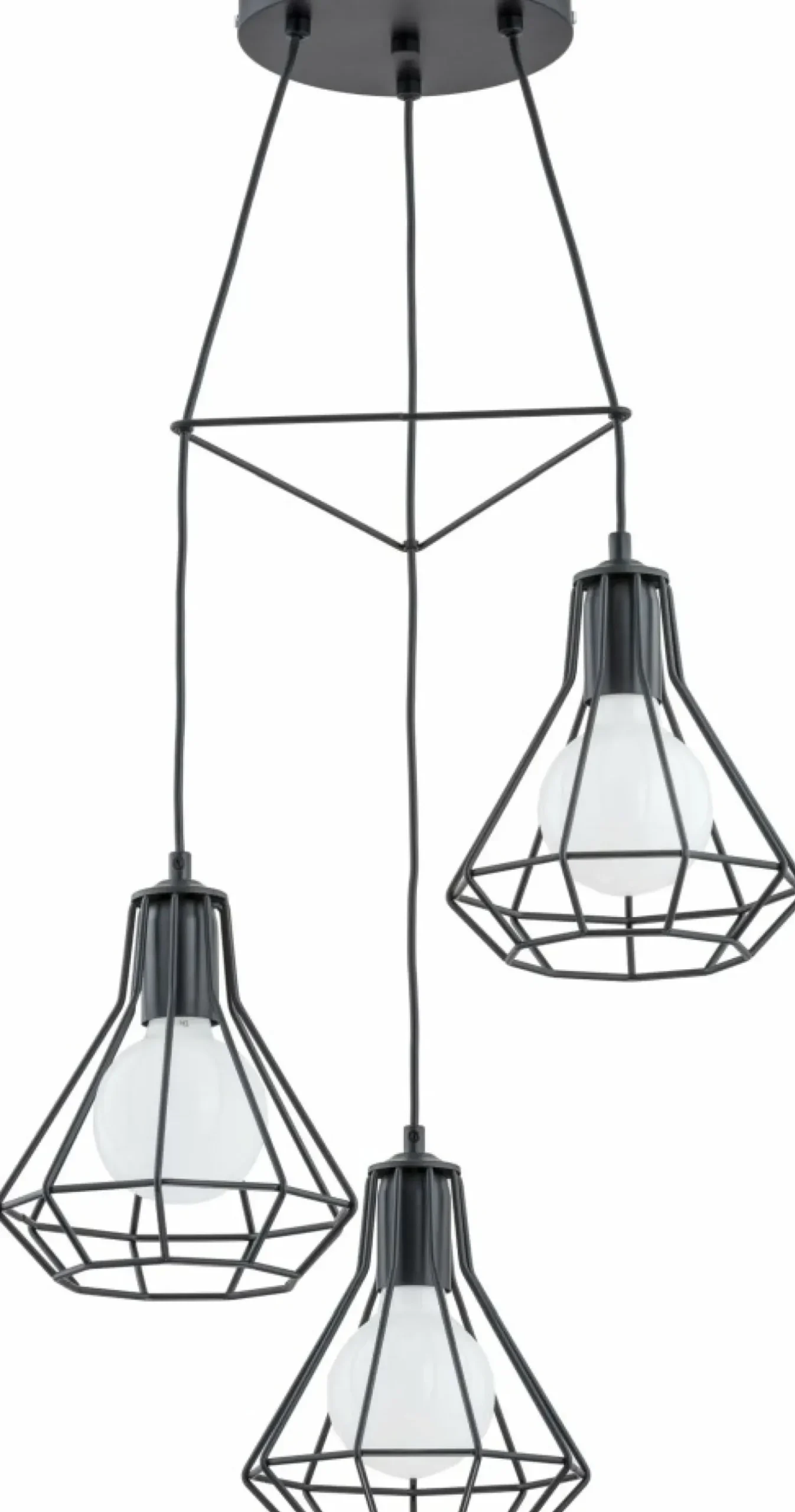 Hot Sklep Kaja Lampa wisząca w stylu loftowym, druciane klosze AL 62134 KORD | Kaja