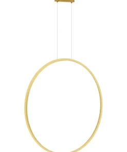 Cheap Sklep Kaja Lampa wisząca w złotym kolorze, ledowa ML8857 z serii SATURNO | Kaja Oświetlenie
