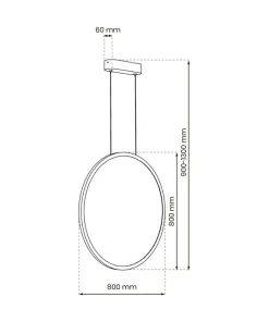 Cheap Sklep Kaja Lampa wisząca w złotym kolorze, ledowa ML8857 z serii SATURNO | Kaja Oświetlenie