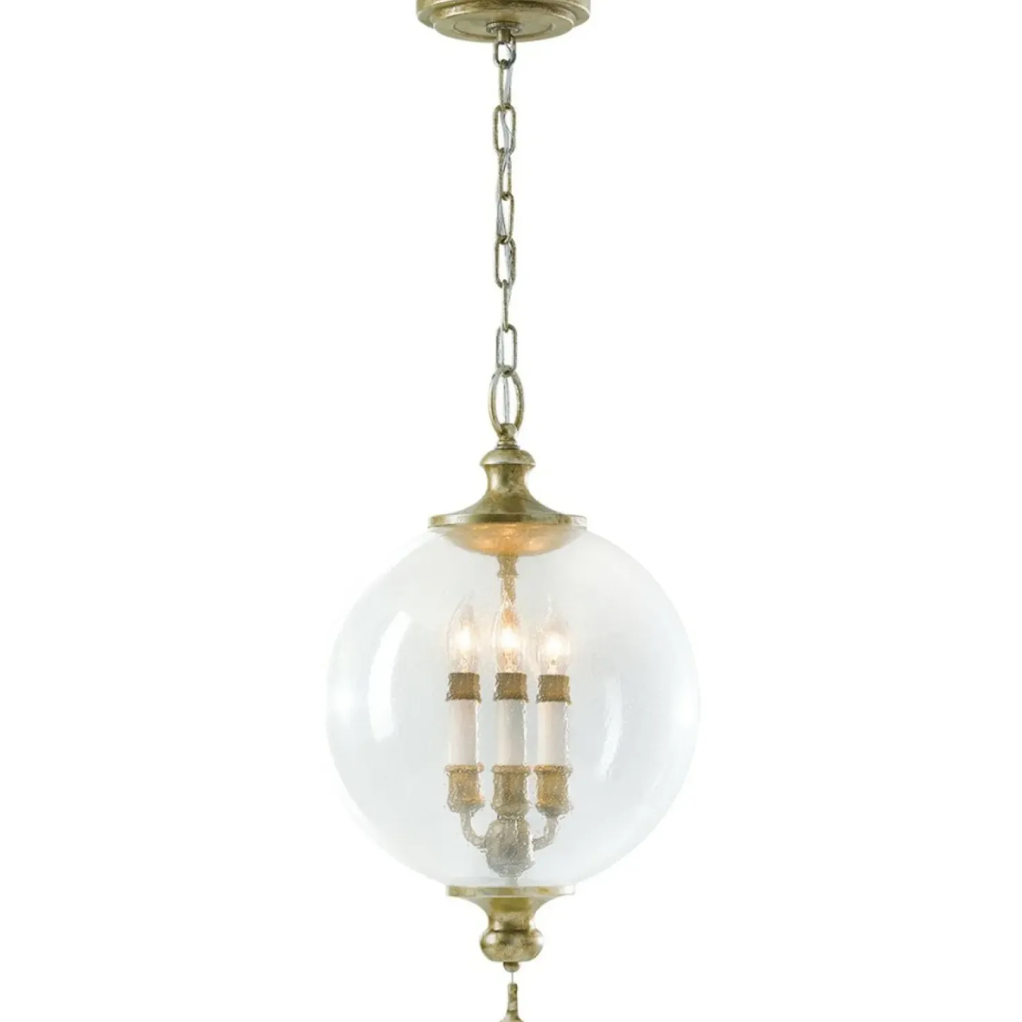 Lampa wisząca, świecznik w kloszu FE-ARGENTO-P z serii ARGENTO*Sklep Kaja Clearance