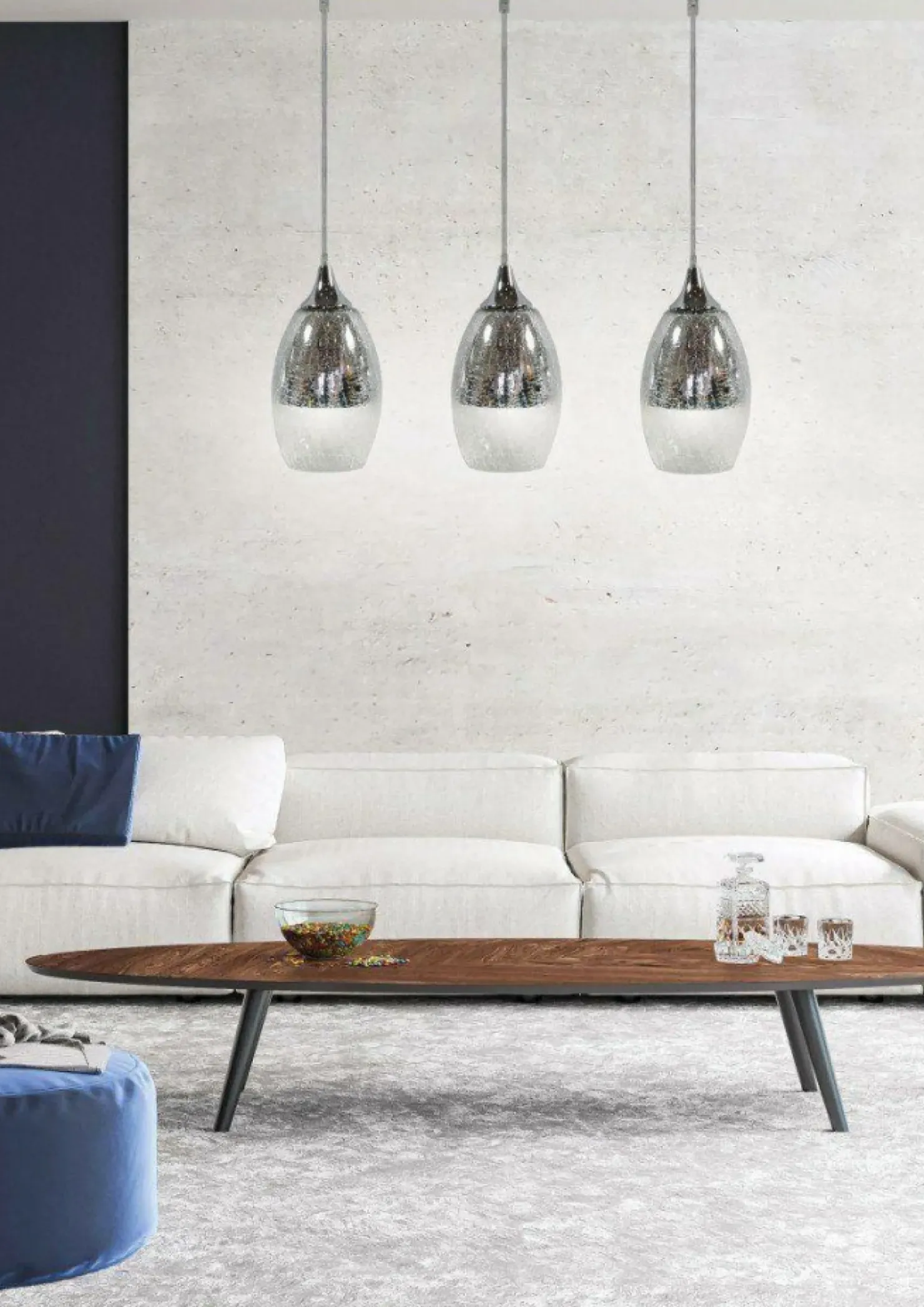 Lampa wisząca z 3 ozdobnymi zwisami 33-51585 CELIA | Kaja Oświetlenie*Sklep Kaja Shop