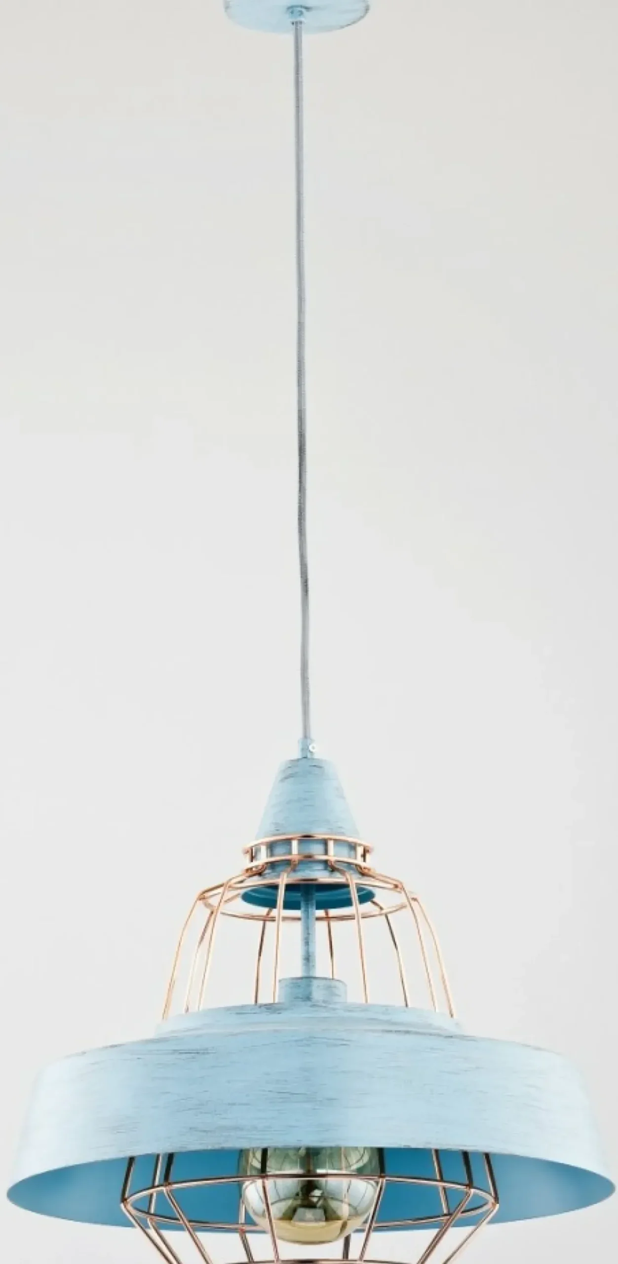 Cheap Sklep Kaja Lampa wisząca z żarówką w złotej klatce AL 60379 | Kaja