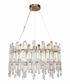 Outlet Sklep Kaja Lampa wisząca z asymetrycznymi kryształami 9867-500 CROWN | Kaja