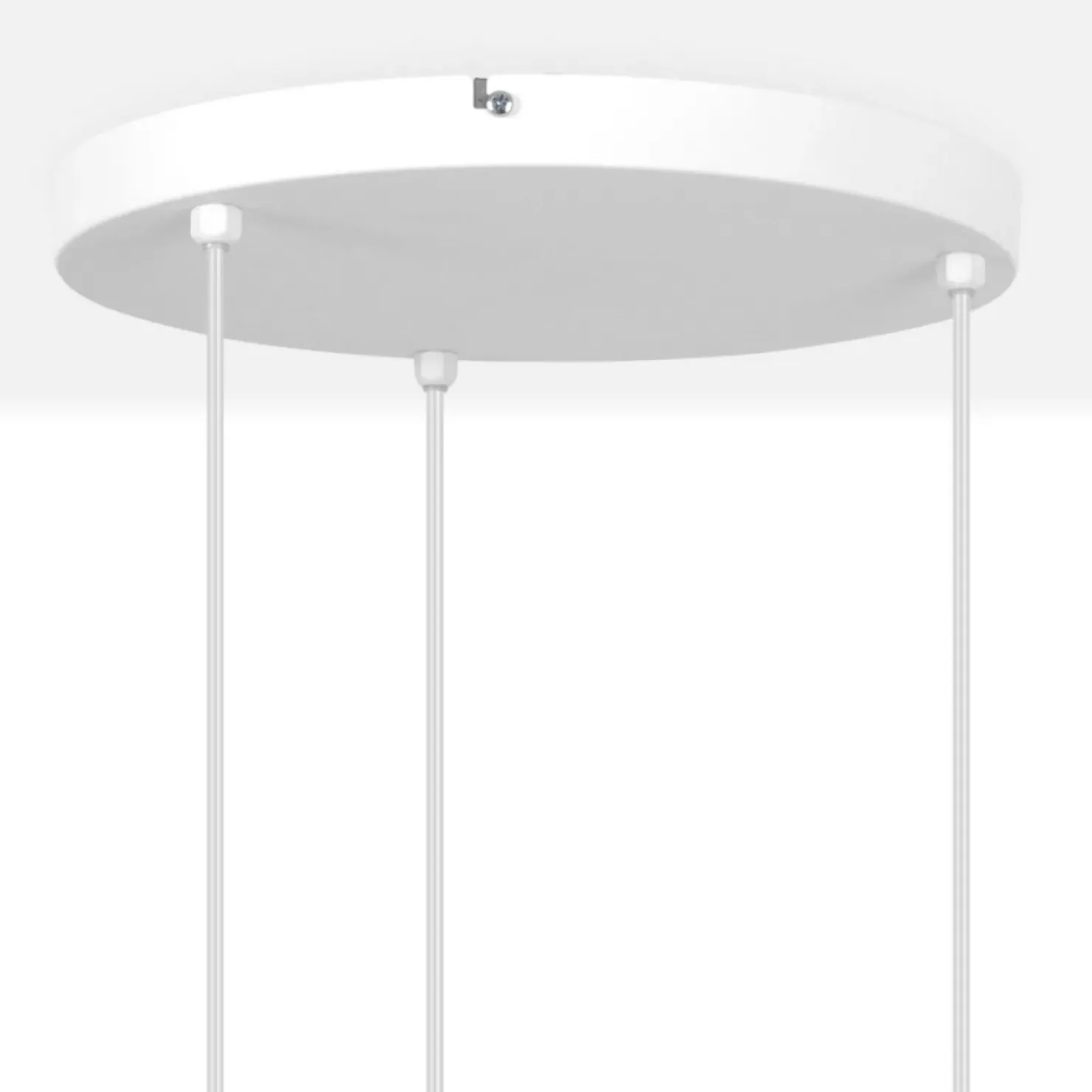 Lampa wisząca z białymi abażurami, nad stół K-5212 z serii VICTORIA*Sklep Kaja Cheap
