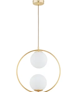 Store Sklep Kaja Lampa wisząca z białymi, kulistymi kloszami AL 62441 z serii AVIA