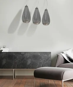 Outlet Sklep Kaja Lampa wisząca z owanymi kloszami ML5481 PETRA | Kaja Oświetlenie chrom