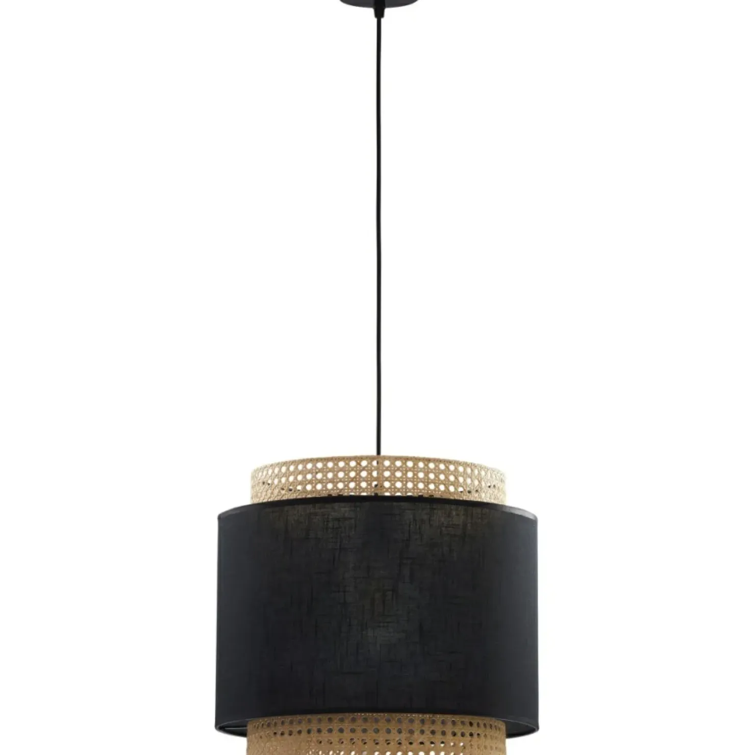 Cheap Sklep Kaja Lampa wisząca z czarno-złomkowym abażurem TK 6542 BOHO | Kaja
