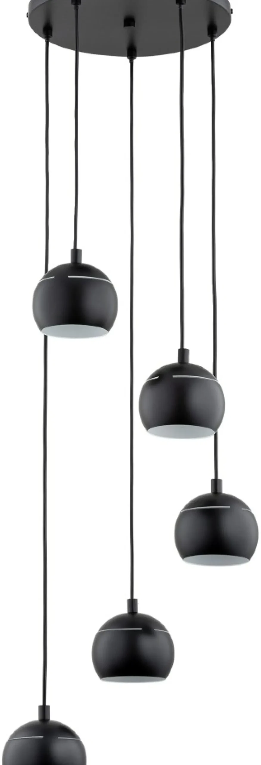 Store Sklep Kaja Lampa wisząca z czarnymi kloszami, do salonu AL 63146 PLUS | Kaja