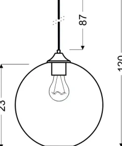 Cheap Sklep Kaja Lampa wisząca z m, okrągłym kloszem 31-21410-Z z serii EDISON czerwony