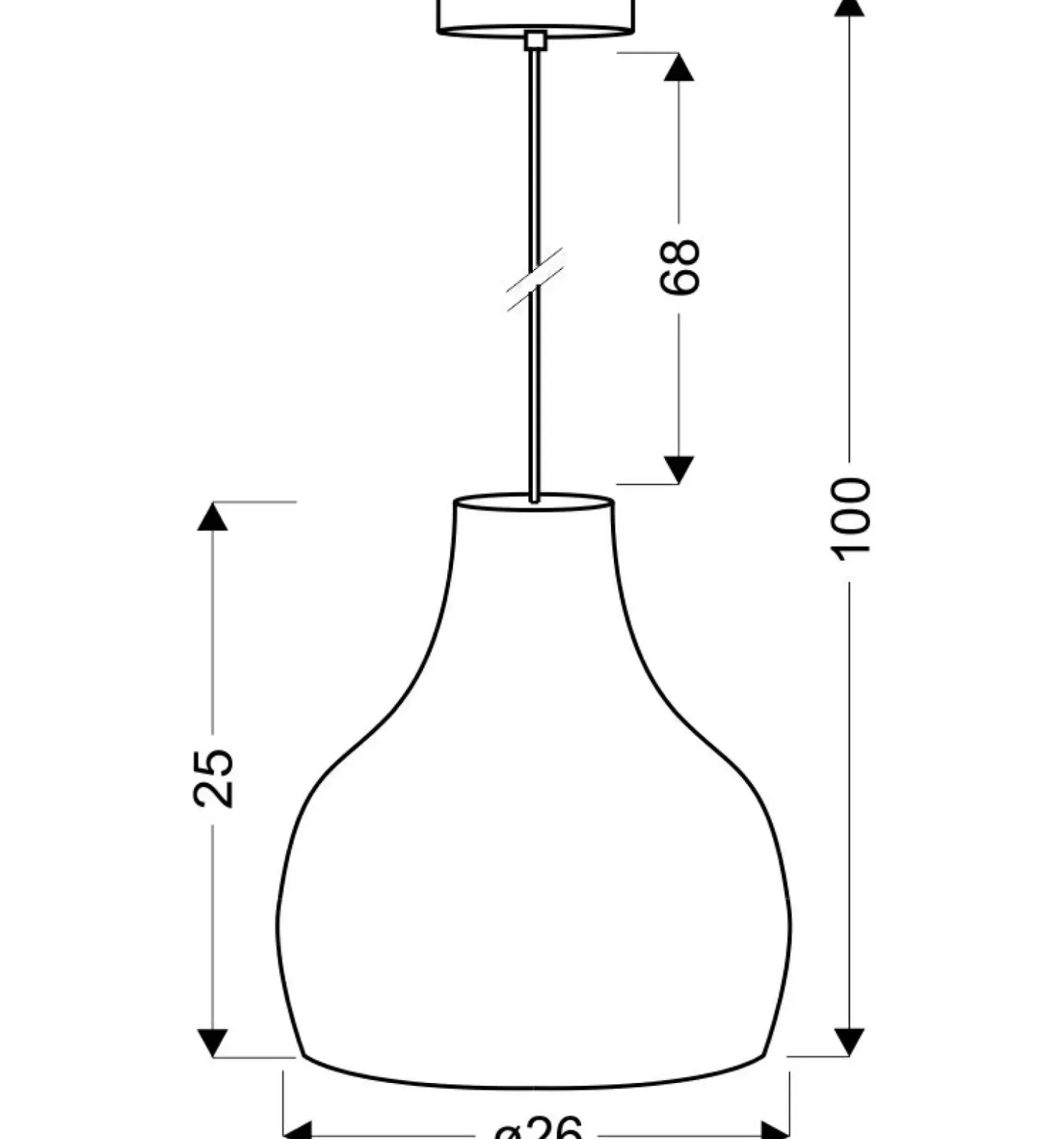 Lampa wisząca z m kloszem 31-50253 BUREN | Kaja Oświetlenie*Sklep Kaja Best