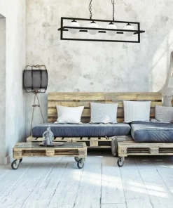 Store Sklep Kaja Lampa wisząca z czterema kloszami w ramce MLP8570 z serii DIEGO | Kaja Oświetlen