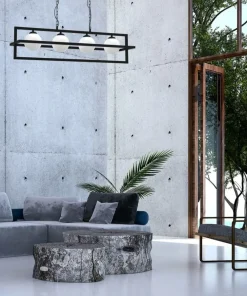 Store Sklep Kaja Lampa wisząca z czterema kloszami w ramce MLP8570 z serii DIEGO | Kaja Oświetlen