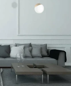 Store Sklep Kaja Lampa wisząca z dekoracyjnym podkloszem MLP5424 z serii SFERA WOOD | Kaja Oświet