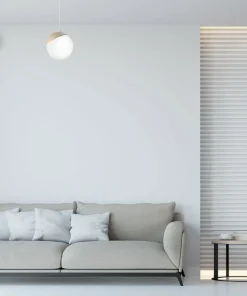 Store Sklep Kaja Lampa wisząca z dekoracyjnym podkloszem MLP5424 z serii SFERA WOOD | Kaja Oświet