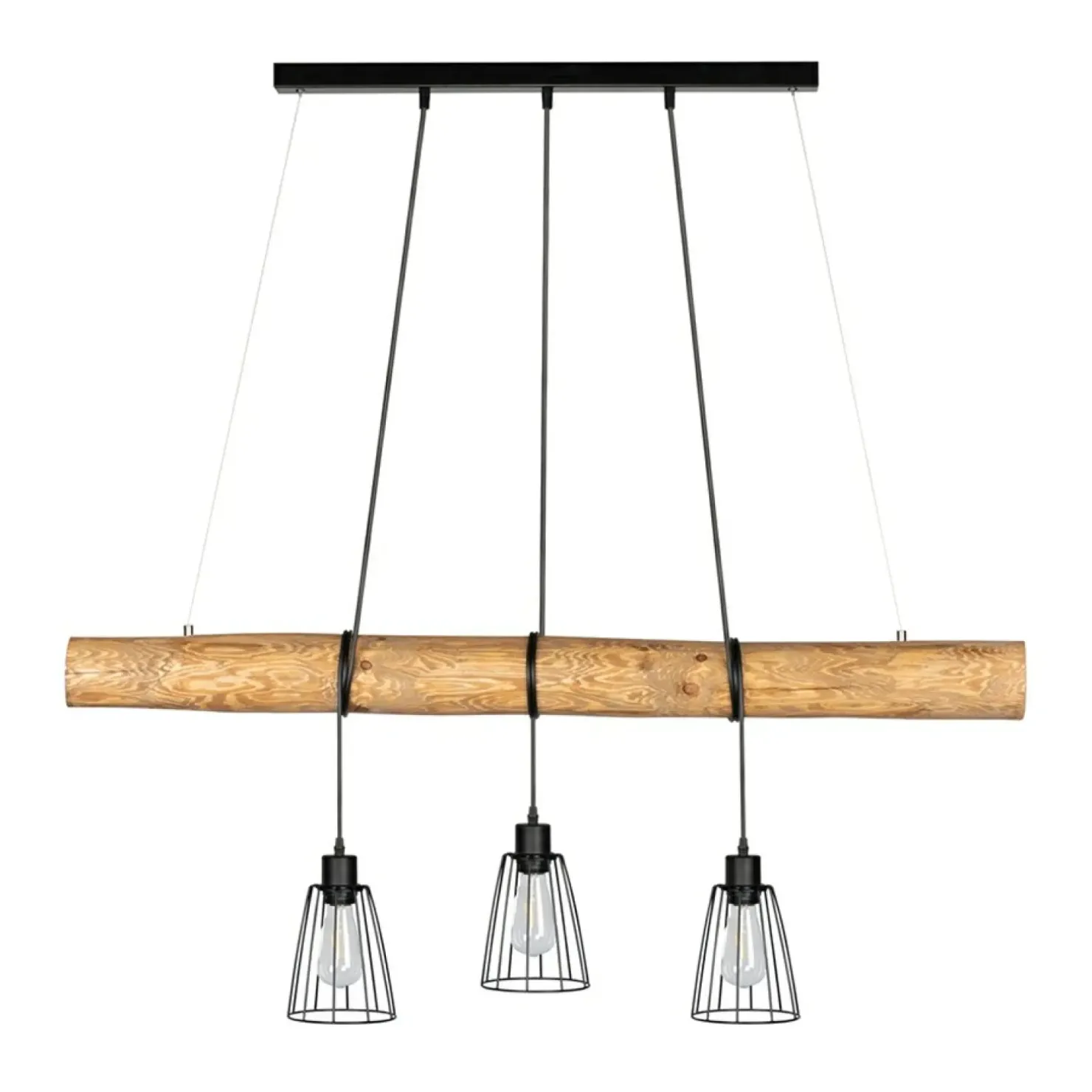 Store Sklep Kaja Lampa wisząca z drewnianą belką, nad stół 69204304 TRABO LONG | Kaja