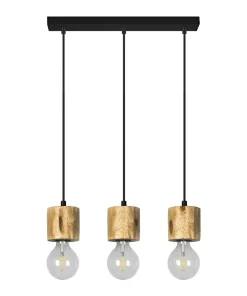 Cheap Sklep Kaja Lampa wisząca z drewnianymi oprawkami E27 71689304 PINO | Kaja