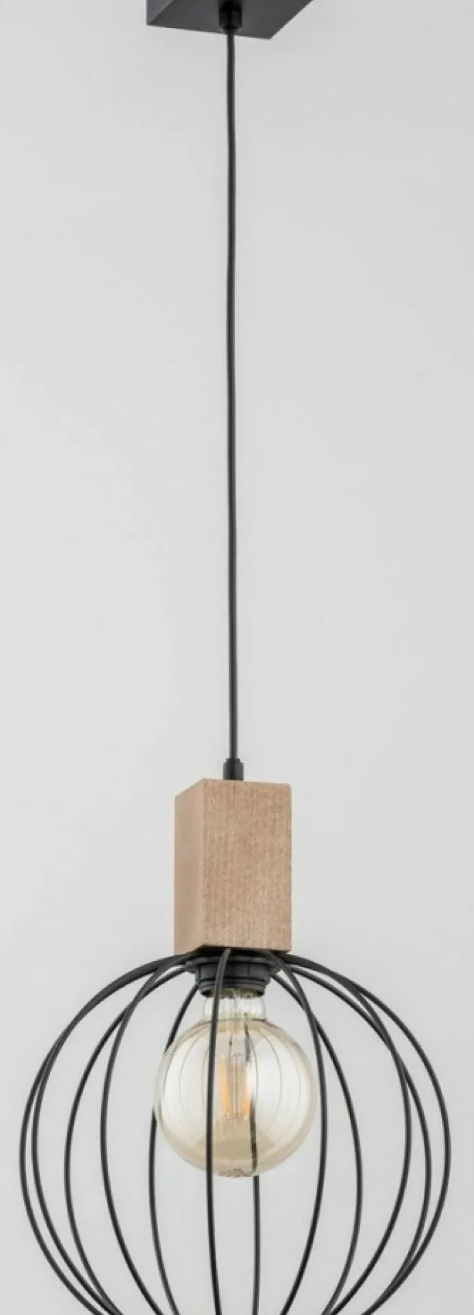 Clearance Sklep Kaja Lampa wisząca z drucianym kloszem w stylu loft AL 27801 ARIZAN | Kaja