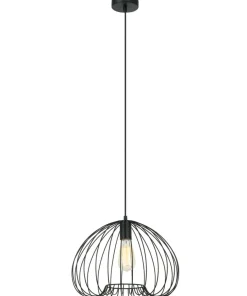Best Sale Sklep Kaja Lampa wisząca z drucianym kloszem MDM-4583-1 BK MEDDI | Kaja