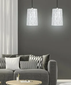 Lampa wisząca z dwoma ozdobnymi kloszami 32-64271 VISTA | Kaja*Sklep Kaja Clearance