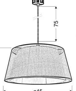 Lampa wisząca z dwuwarstwowym abażurem 31-24961 CHARLIE | Kaja*Sklep Kaja Online
